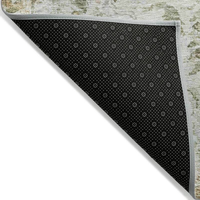 Machine Washable Indoor/Outdoor Traditional Chantille Rug