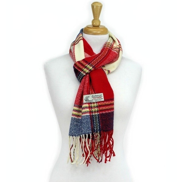Plaid Cashmere Feel Classic Soft Luxurious Scarf For Men And Women. Opens flyout.