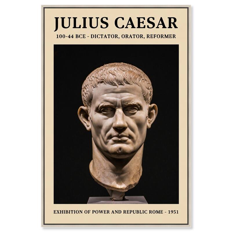 Roman Leader Canvas by Art Remedy - Silver - 16" x 24"