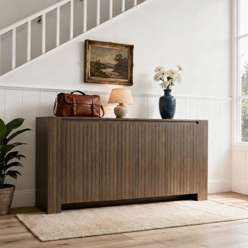 3-Door Wood Storage Sideboard/Media Stand