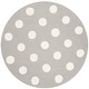 preview thumbnail 2 of 1, SAFAVIEH Handmade Kids Marrigje Wool Rug - Grey/Ivory - 5' Round