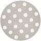 preview thumbnail 2 of 1, SAFAVIEH Handmade Kids Marrigje Wool Rug - Grey/Ivory - 5' Round