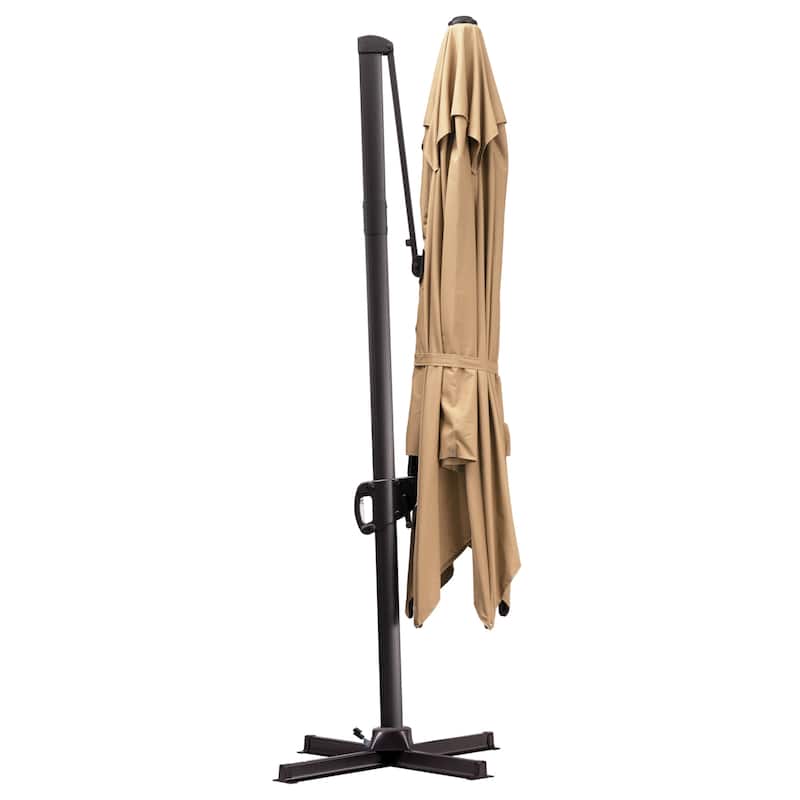 Outdoor Patio Umbrella 9 FT x 11 FT Cantilever-Offset Umbrella