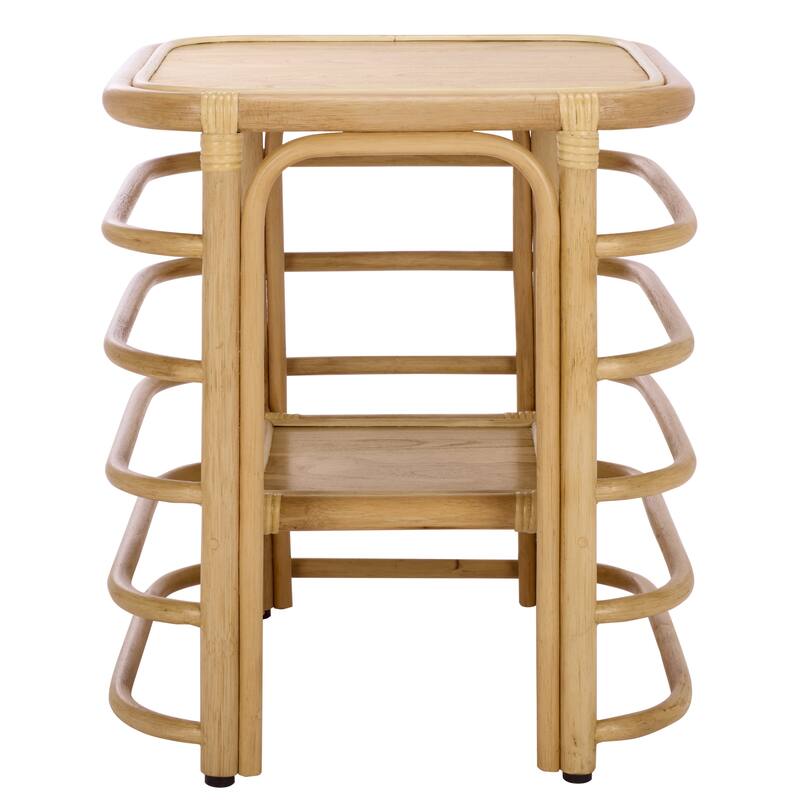 SAFAVIEH Home Maestro Accent Table - 19"W x 19"D x 22"H - Natural