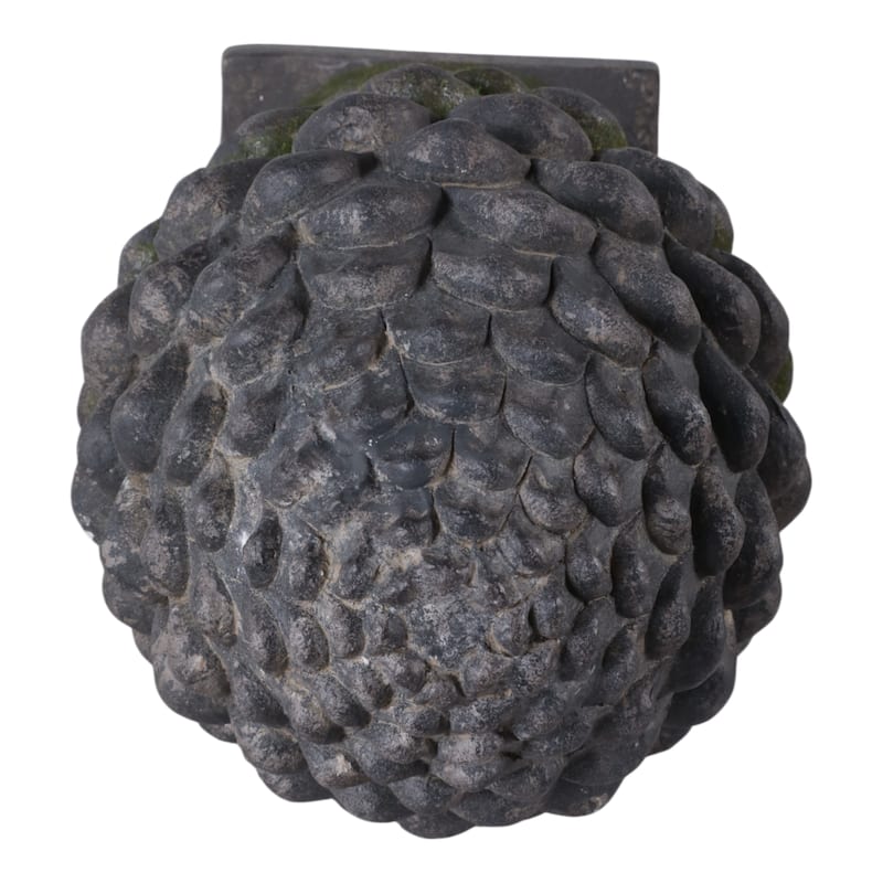 Polyresin Garden Statuary Rustic Artichoke With Moss - 30" Gray