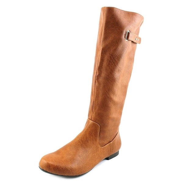 Style & Co Mabbel Round Toe Leather Knee High Boot