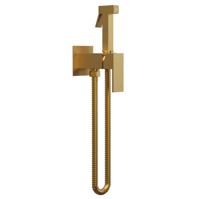 GRANDJOY Bathroom Handheld Bidet Attachment for Personal Hygiene, Pet Washing, and Cloth Diaper Rinsing - Brushed Gold
