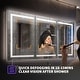 preview thumbnail 11 of 82, Modland 48"-72"W x 36"H Lighted Bathroom Medicine Cabinet with Backlit & Frontlit Modes,Anti-Fog