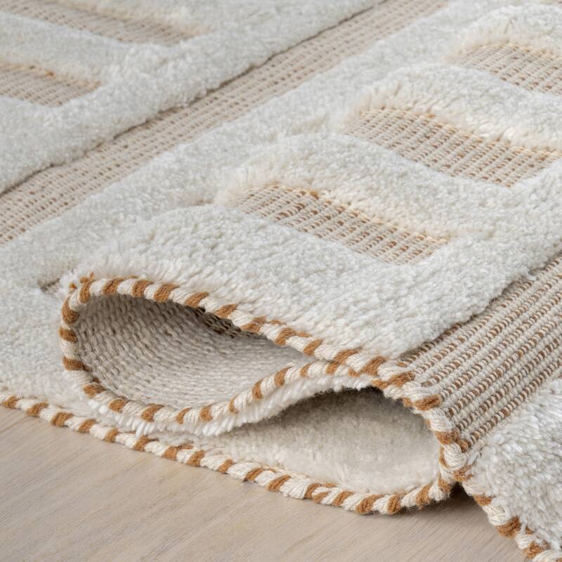 Merrick Tasseled Cotton and Wool Area Rug