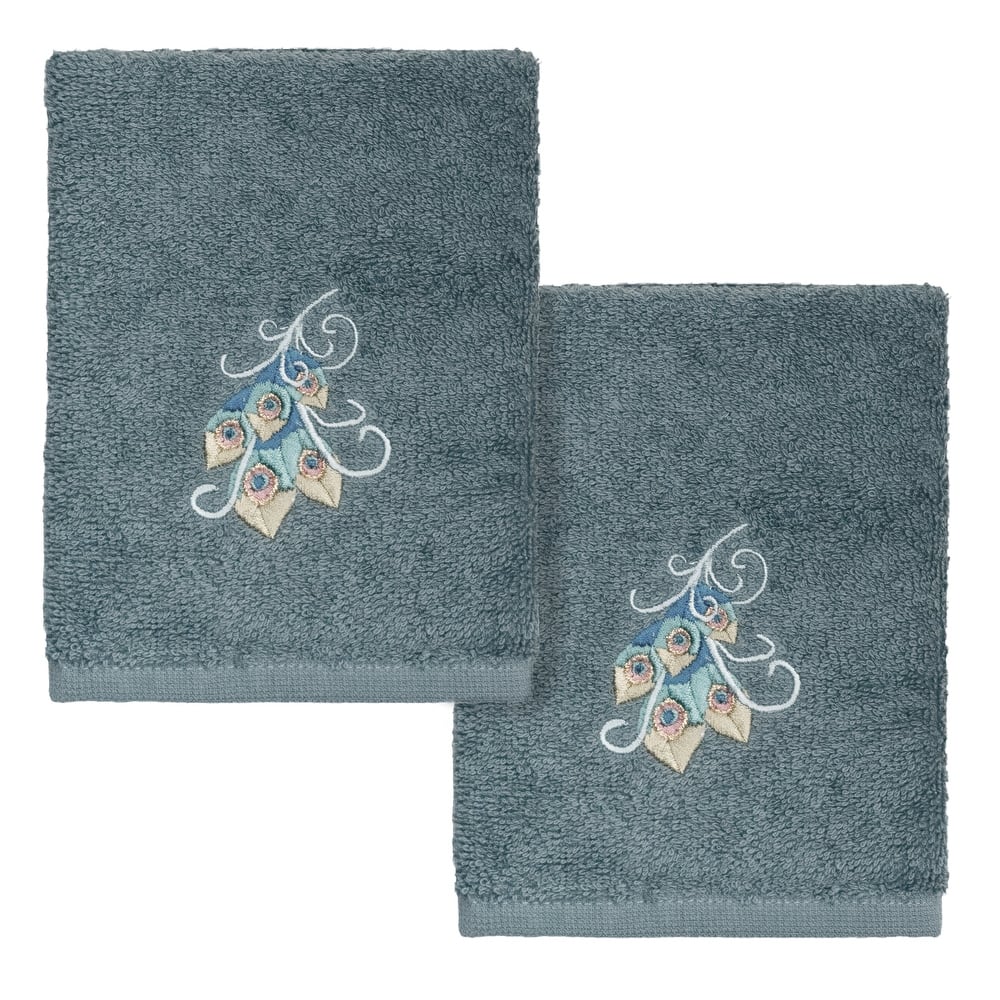 Authentic Hotel and Spa Turkish Cotton Penelope 2PC Washcloth Set
