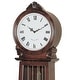 preview thumbnail 2 of 3, Brown Traditional Grandfather Clock with Chime