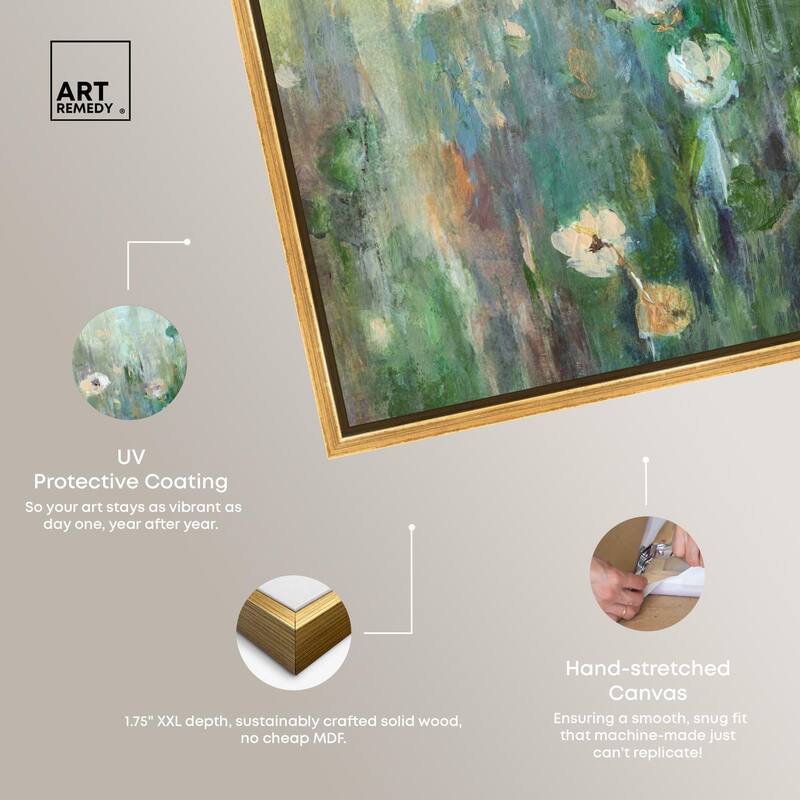 Harmony Green I Canvas by Art Remedy