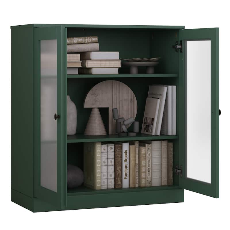 100% Solid Wood 3-shelf Bookcase with Optional Doors by Palace Imports