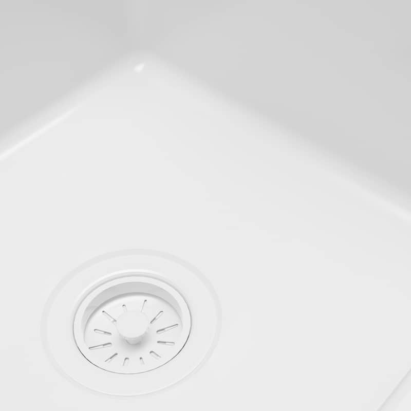 Karran 33" Double Bowl Panel Front Farmhouse Fireclay Kitchen Sink with Reversible Apron Front