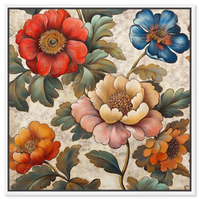 Golden Gardenia II Canvas by Art Remedy - 20" x 20" - White