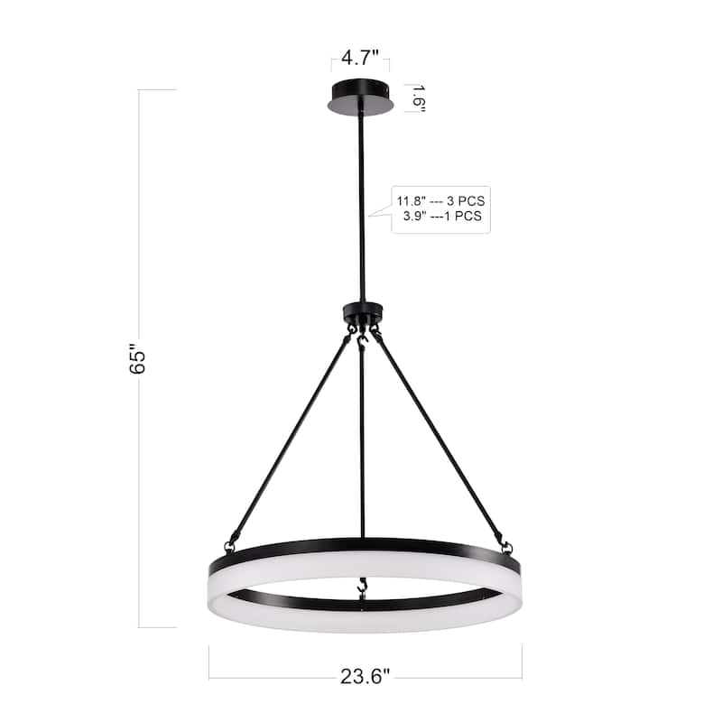 Sierra Integrated LED Chandelier for Dining/Living Room Office, Foyer