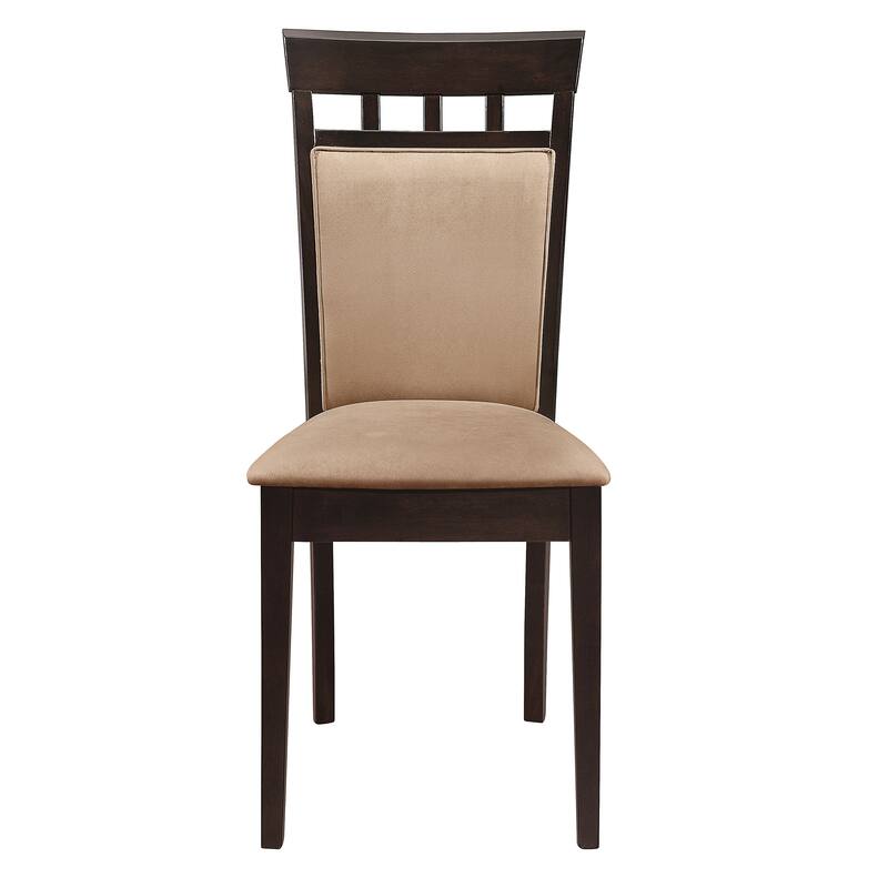 Alencon Beige Upholstered Wood Dining Chairs (Set of 2)