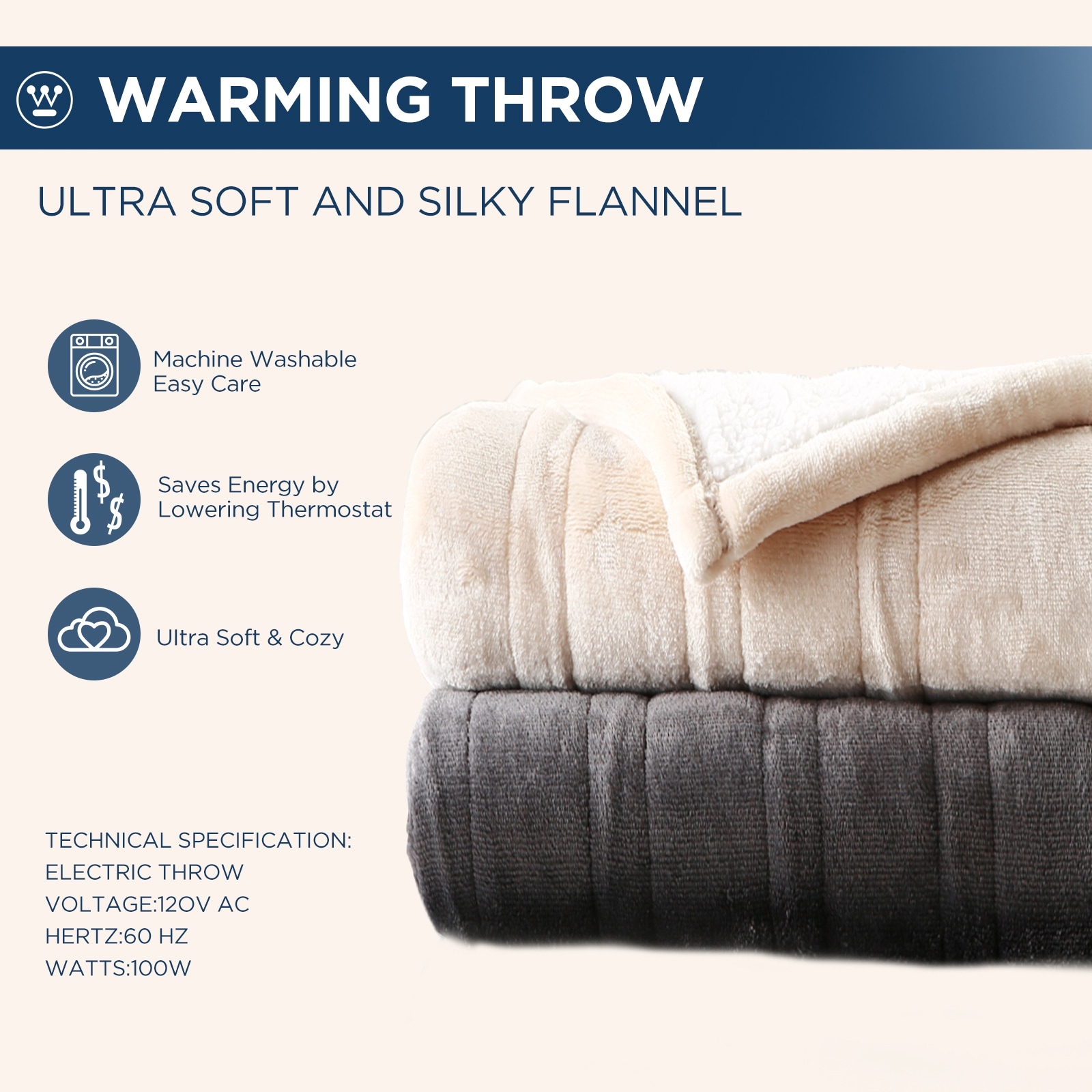 Westinghouse Heated Blanket Throw - Bed Bath u0026 Beyond - 36409284