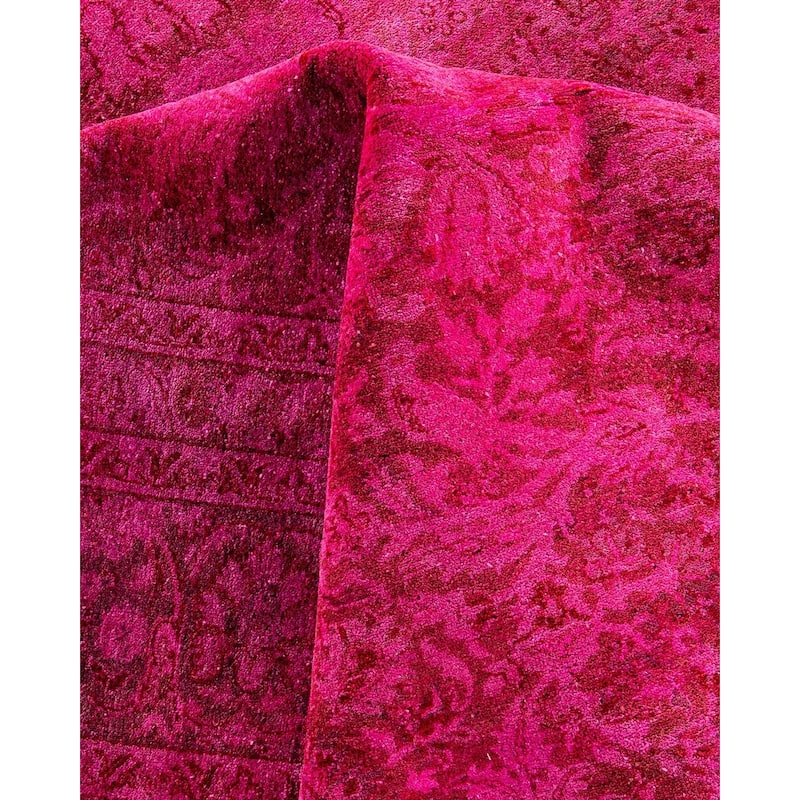 Fine Vibrance, One-of-a-Kind Hand-Knotted Area Rug - Pink, 8' 3" x 10' 3" - 8' 3" x 10' 3"