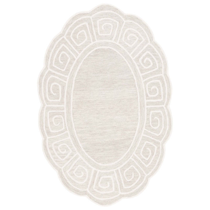 SAFAVIEH Handmade Novelty Liubomira Greek Key Wool Rug