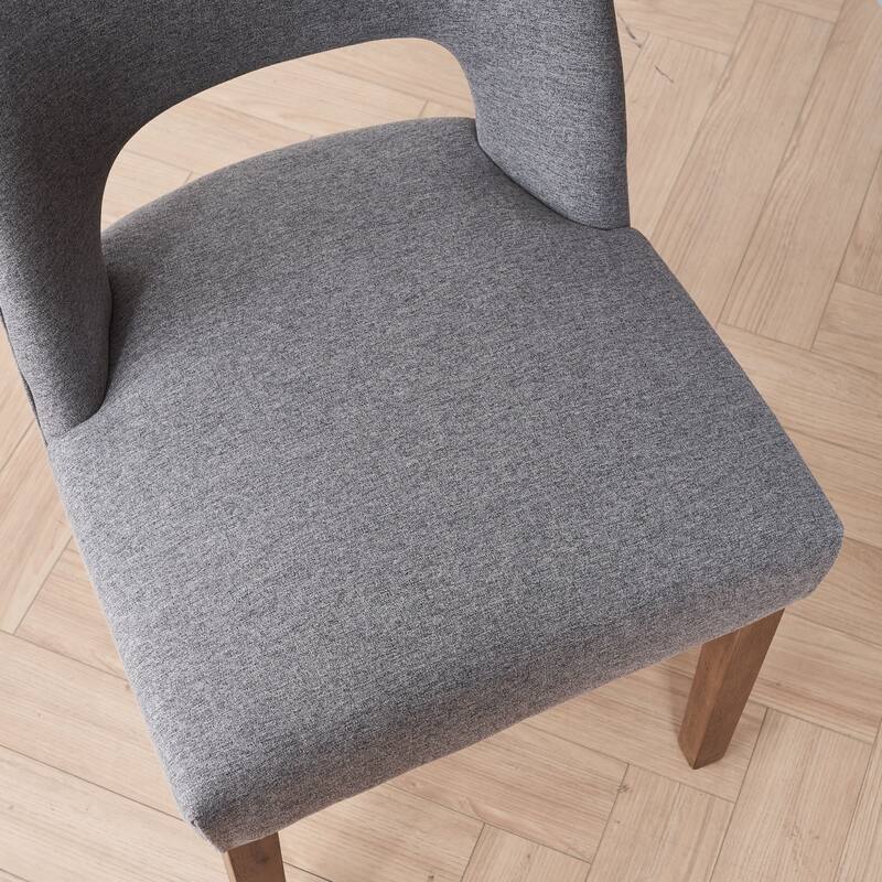 Dining Chairs Set of 2/4/6,Fabric Upholstered Kitchen Chairs with Wood Legs