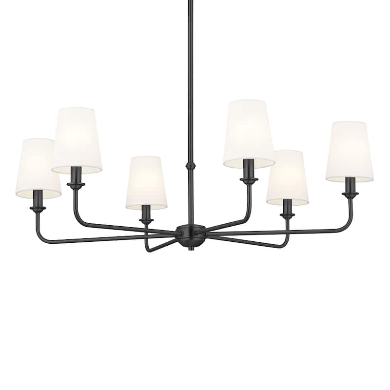 Kichler Lighting Pallas 6-Light Black Chandelier - 32.25 in