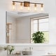 preview thumbnail 6 of 10, KAWOTI Rive 5-Light Dimmable Bathroom Vanity Light Antique Brass