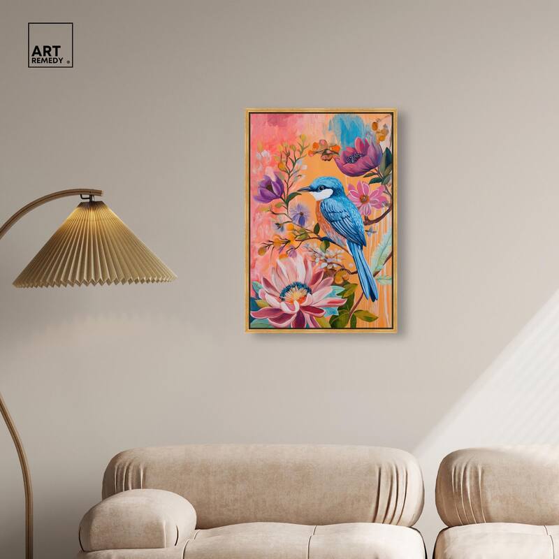 Spring Bird Canvas by Art Remedy