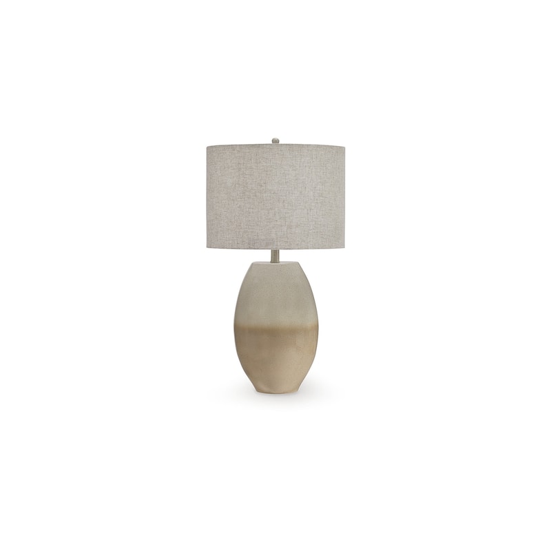 Signature Design by Ashley Linas Beige/Cream Table Lamp - 16" W x 16" D x 28" H