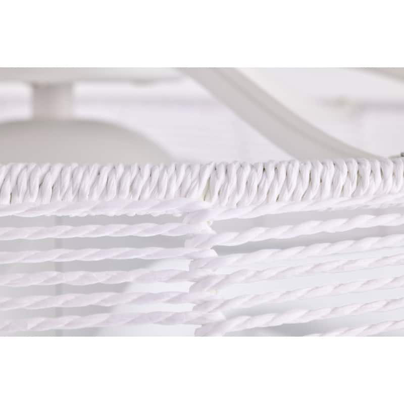 Akasha 28 Inch Rattan Rope Fandelier 6 Light with Remote (Color Optional)