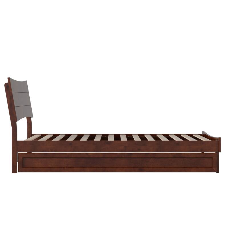 Phoenix Wood Platform Bed with Trundle