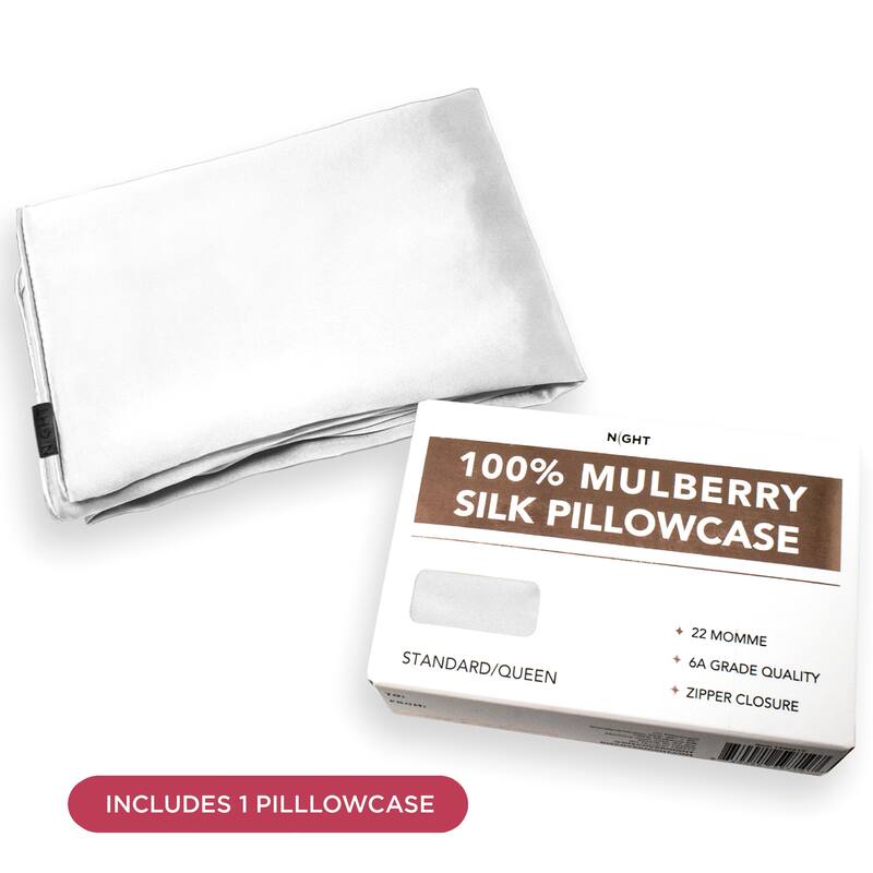 NIGHT 22 Momme 100% Mulberry Silk Pillowcase