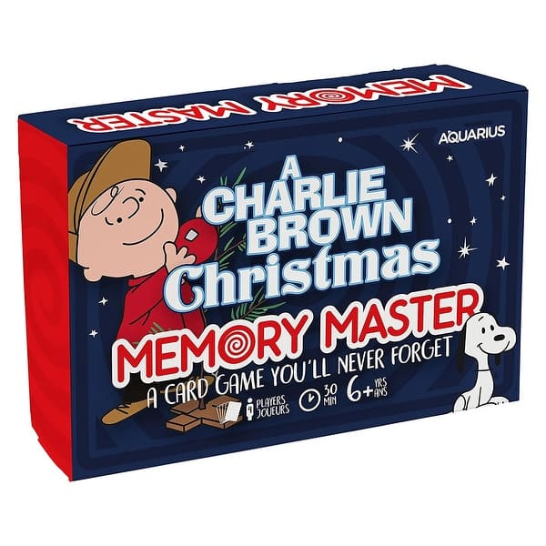 slide 2 of 3, Peanuts Charlie Brown Christmas Memory Master Card Game