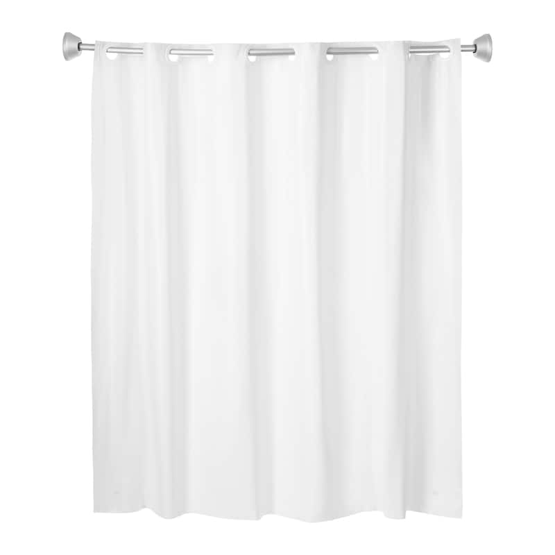 Whitmor No Hook Split Ring Shower Curtain, 71" x 74"