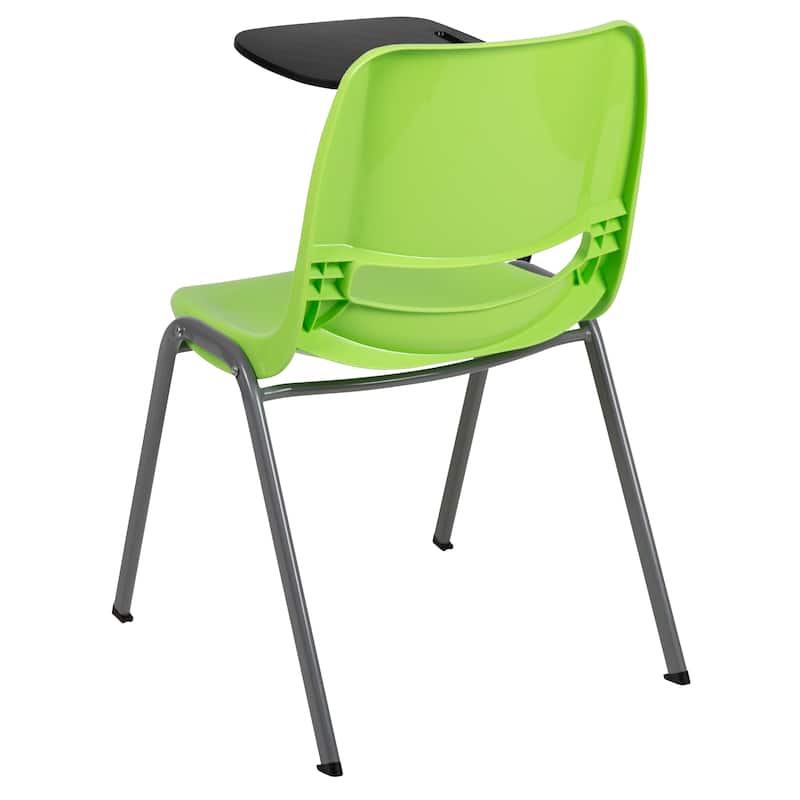 5 Pack Ergonomic Shell Chair with Right Handed Flip-Up Tablet Arm