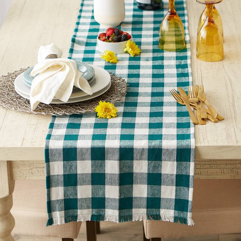 DII Heavyweight Fringed Table Runner