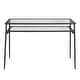 preview thumbnail 5 of 14, Walker Edison 48-inch Metal and Glass Two-Tier Desk