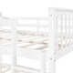 preview thumbnail 11 of 11, Elegant Full over Full Wood Bunk Kids Bed with Ladder for Bedroom