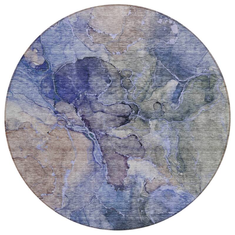 HomeRoots Abstract Transitional Rectangle Outdoor Rug