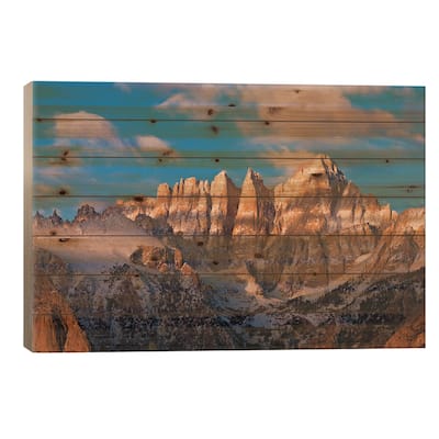 Dawn Light On Mount Whitney As Seen From The Alabama Hills I, Sequoia National Park, CA, USA Print On Wood by Russ Bishop
