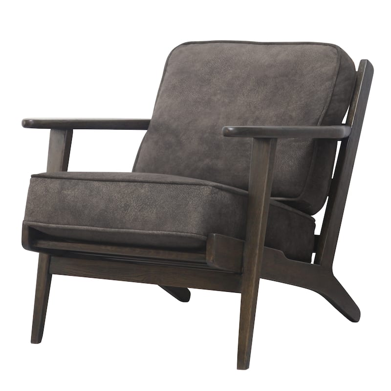 NPD Furniture Albert Solid Wood Frame Accent Chair