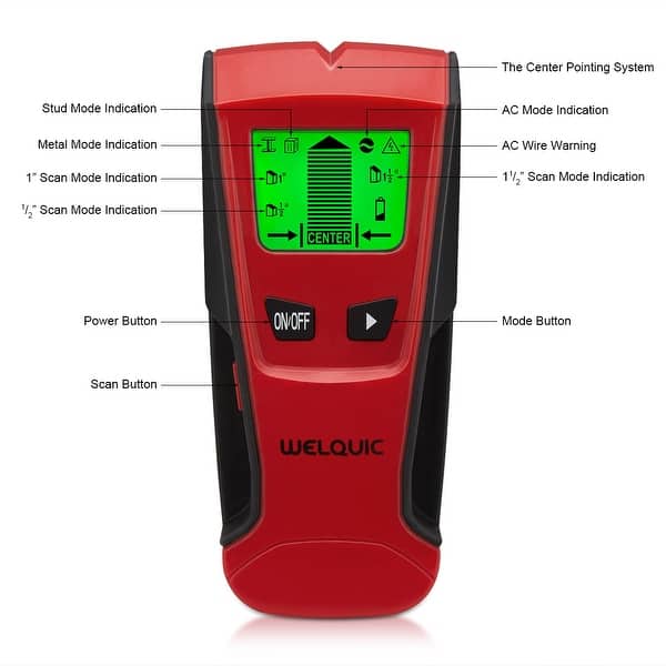Shop Welquic 3 In 1 Stud Center Finder Metal And Ac Live