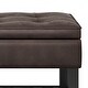 preview thumbnail 126 of 136, WYNDENHALL Essex 44 inch Wide Transitional Rectangle Ottoman Bench