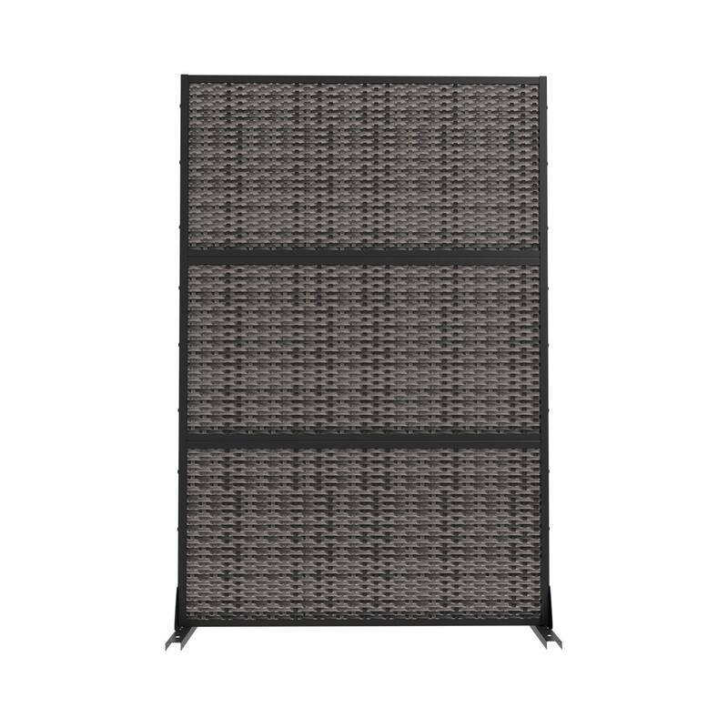 Dovelina 6ft.Outdoor Freestanding Metal Privacy Screen Decorative Garden Fence - 72"x47"