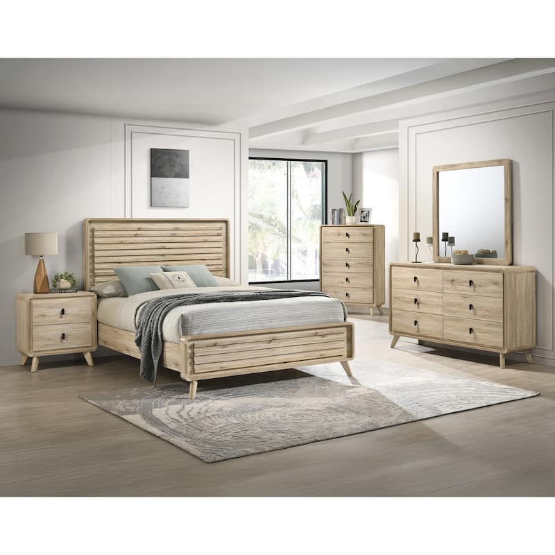 Charming Mid-century Nightstand with Ample Drawer Space and Stylish Finish