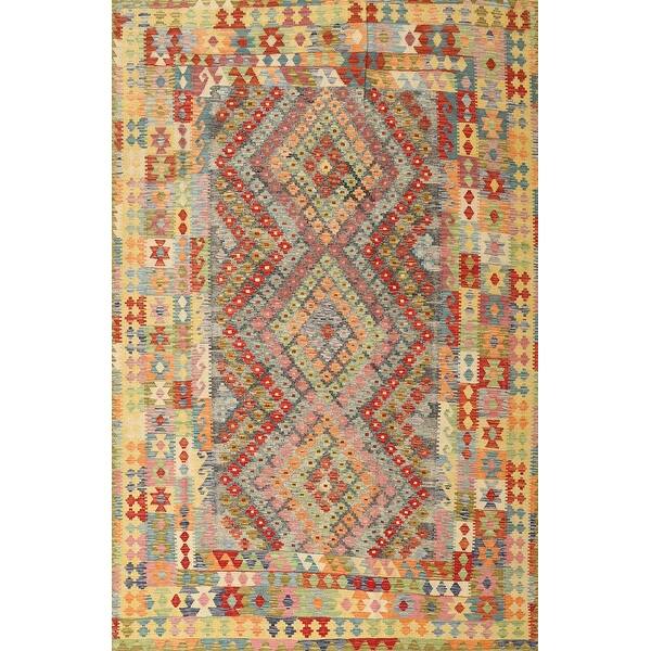 Ahgly Company Machine Washable Contemporary Fall Leaf Brown Green Area ...