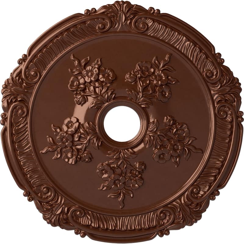 26"OD x 3 3/4"ID x 1 1/2"P Attica with Rose Ceiling Medallion