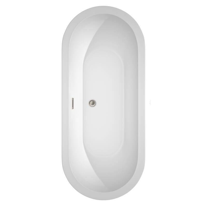 Wyndham Collection Soho 72-inch Freestanding Bathtub with Faucet