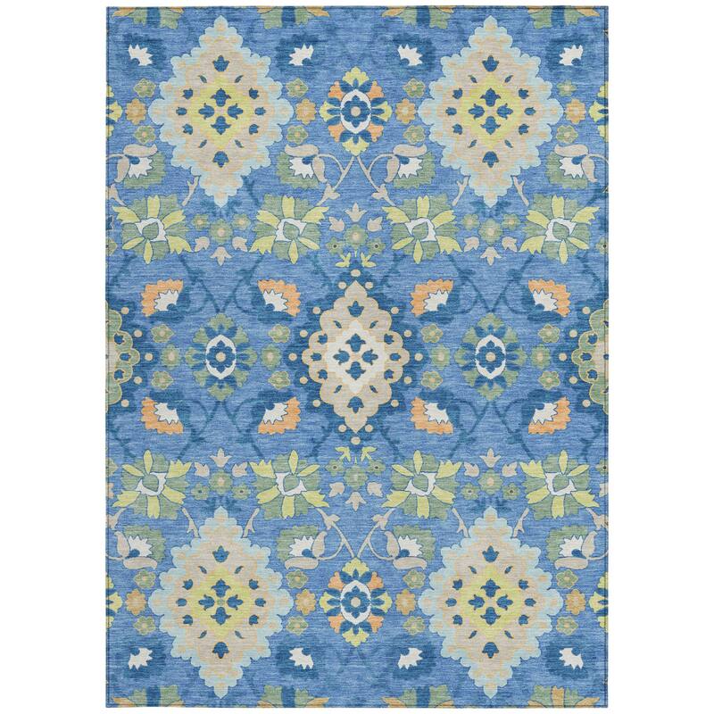 HomeRoots Oriental Traditional Rectangle Outdoor Rug