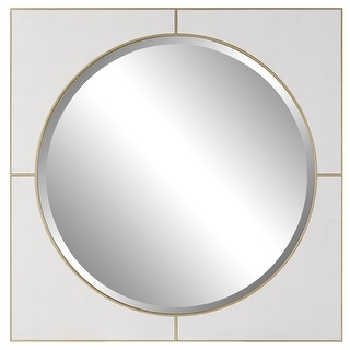 Uttermost Cyprus White Square Mirror - 40"W x 40"H x 1"D